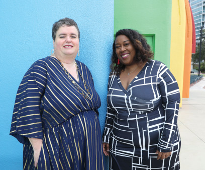 Tami Haught (left) and Kamaria Laffrey