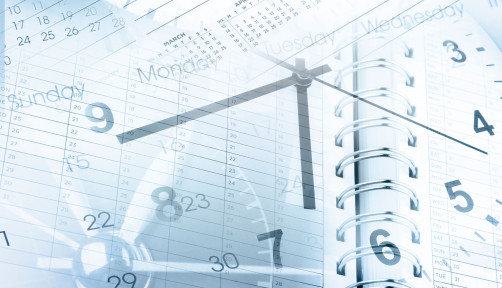 Collage of Clocks and Calendars