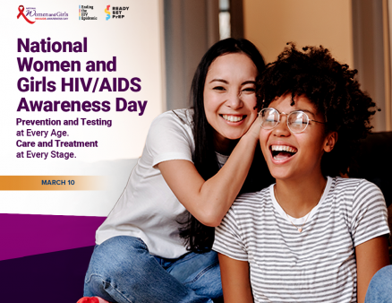 Share posts about National Women and Girls HIV/AIDS Awareness Day (#NWGHAAD).